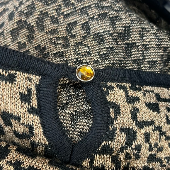 NEXT (Knitted with Love) Short Sleeve Sweater Leopard Print-18 - Picture 4 of 4